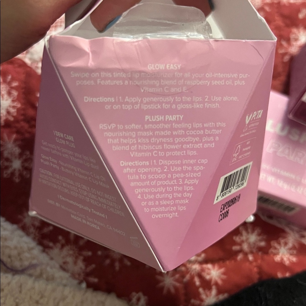 I Dew Care Glow Plug Vitamin C Lip Oil & Mask Duo - Pink - Picture 10 of 14